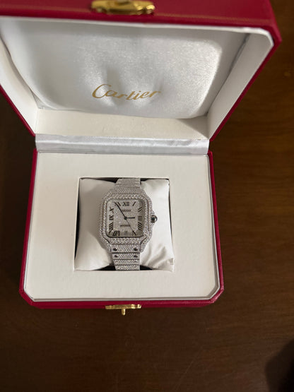 Cartier Santos 40mm Diamond Watch