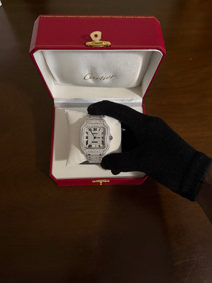 Cartier Santos 40mm Diamond Watch